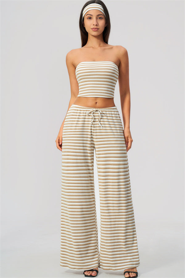 The Brilliance Tank Top Straight Leg Pants 2-Piece Set (Headband not included)