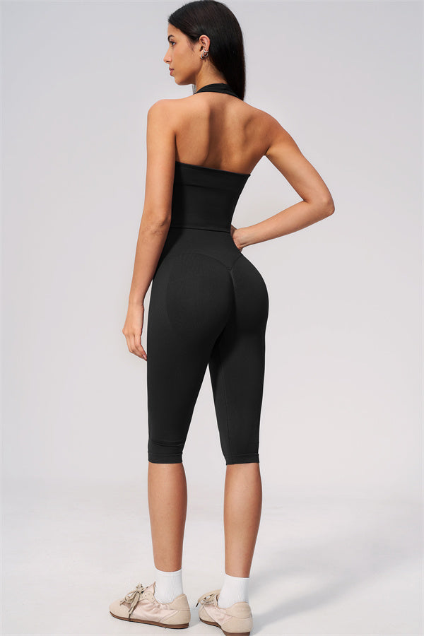 The New Allure Halter Top Capri Leggings 2-Piece Set