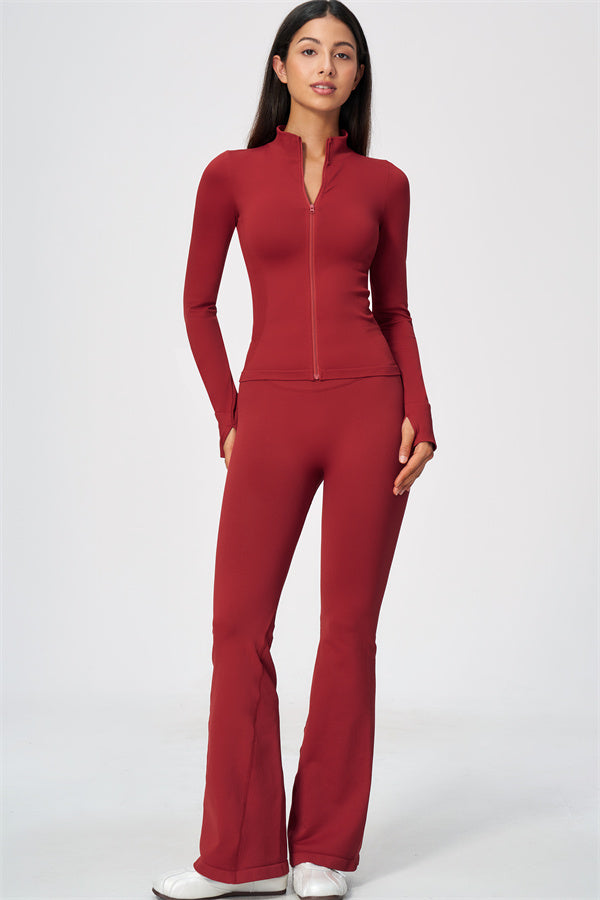 The Wanderlust Jacket Flared Leggings 2-Piece Set