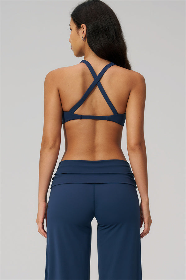 The Daring Sports Bra Straight Leg Pants 2-Piece Set