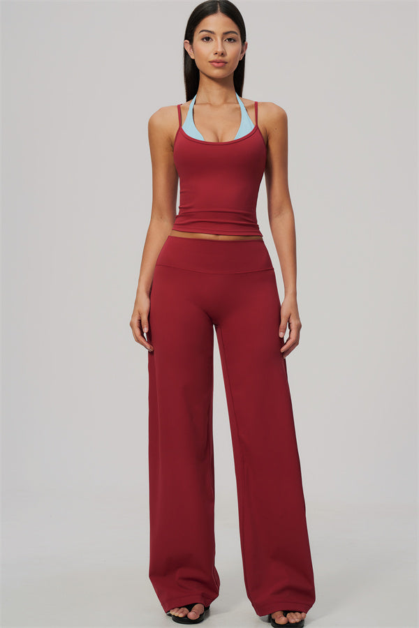 The Cascade Tank Top Straight Leg Pants 2-Piece Set