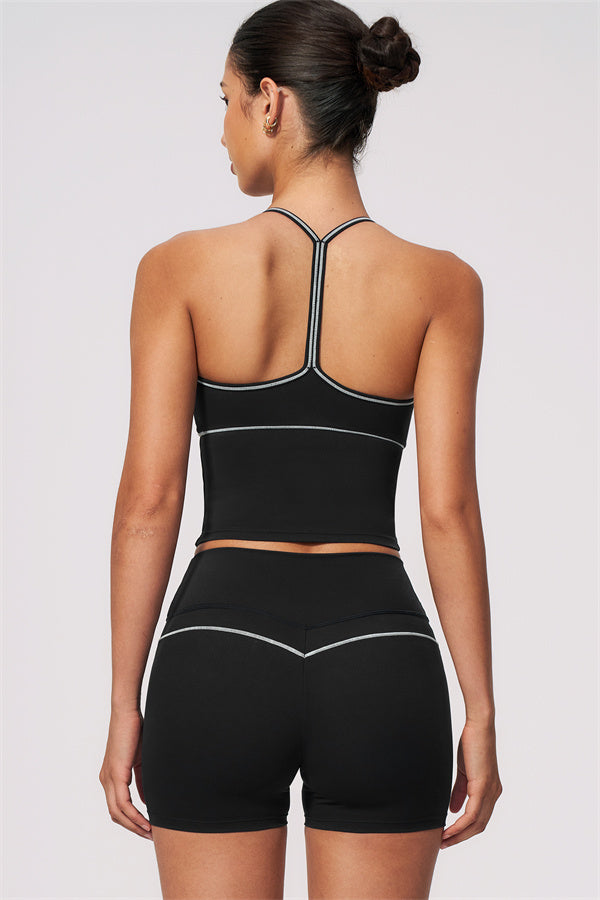 The RebelFit Tank Top Sculpt Shorts 2-Piece Set