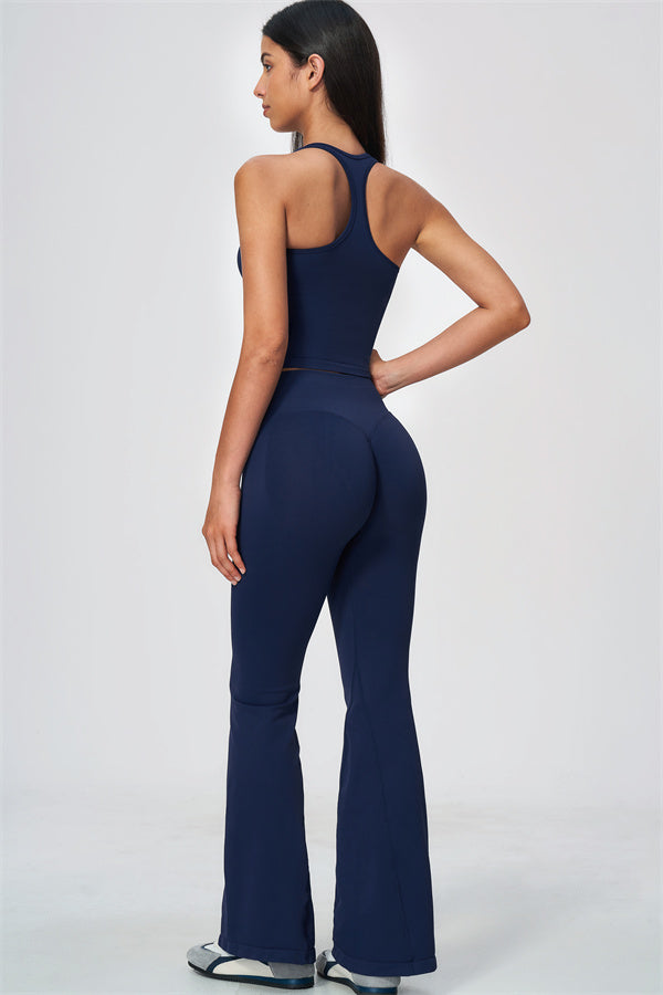 The Wanderlust Tank Top Flared Leggings 2-Piece Set