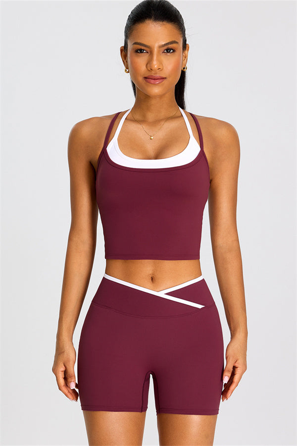 The Dwell Crop Top Shorts 2-Piece Set