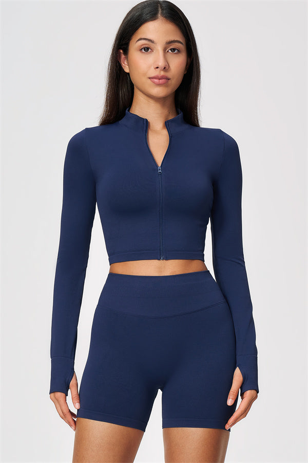The Wanderlust Cropped Jacket Shorts 2-Piece Set