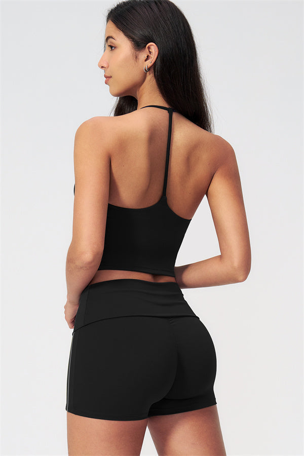 The Evoke Crop Top Shorts 2-Piece Set