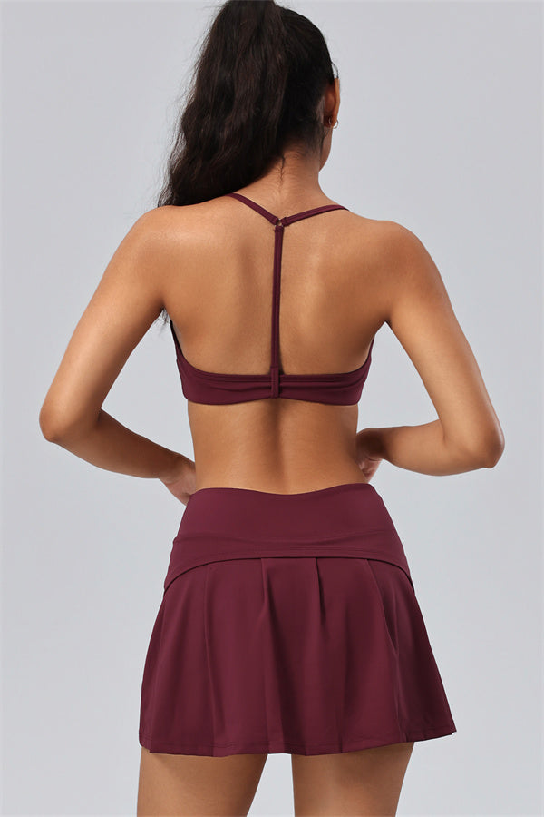 The Velora Sports Bra Skirt 2-Piece Set