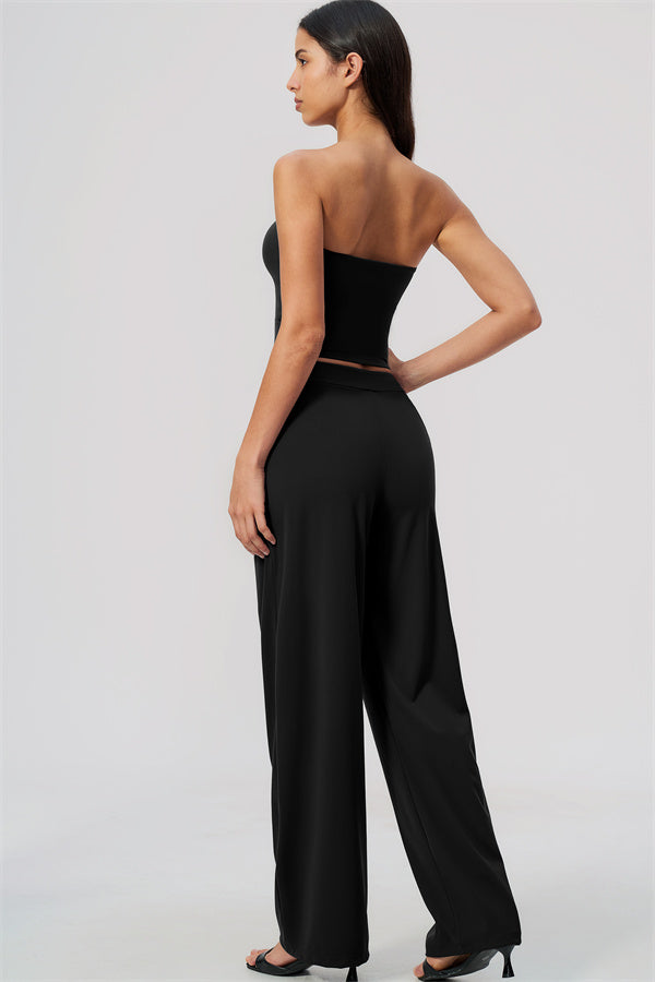 The Flow Motion Tube Top Straight Leg Pants 2-Piece Set