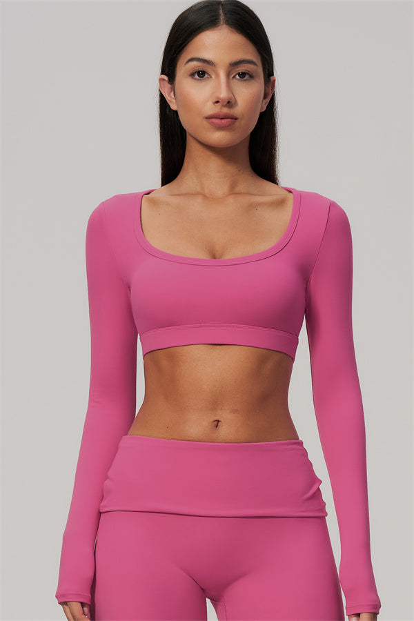 The Amity Long Sleeve Crop Top