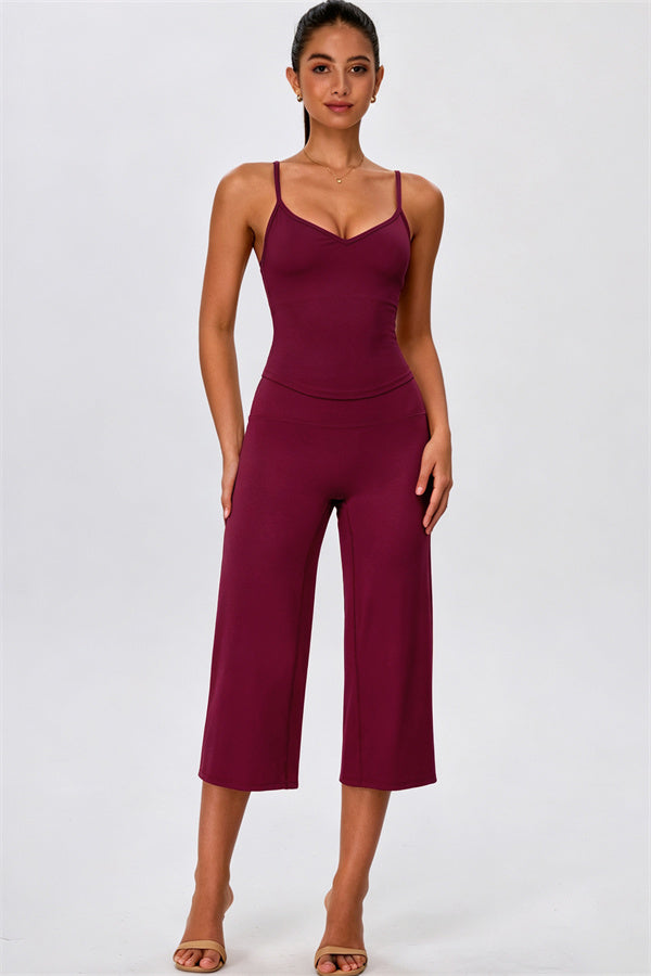 The Energize Tank Top Wide Leg Crop 2-Piece Set