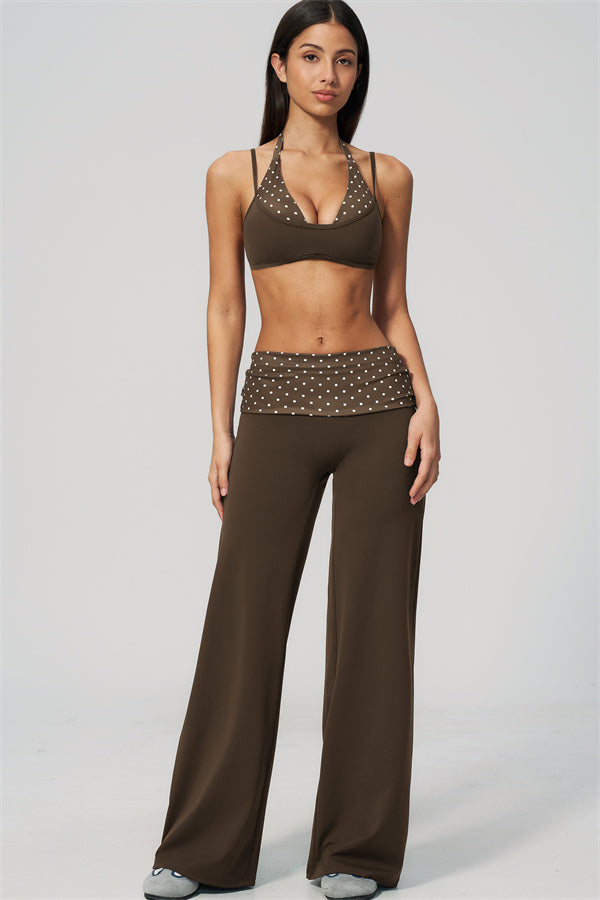 The Enliven Sports Bra Straight Leg Pants 2-Piece Set