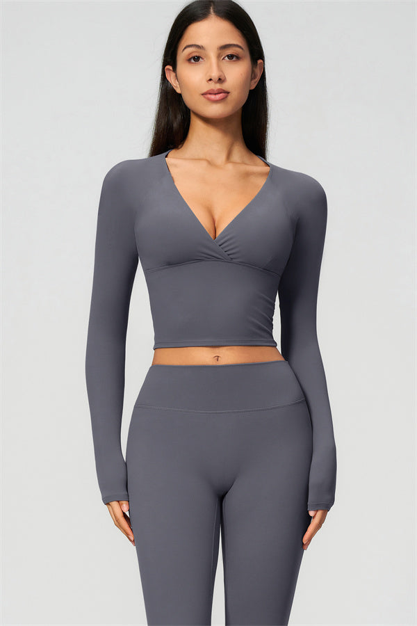 The Lox Long Sleeve Crop top Leggings 2-Piece Set