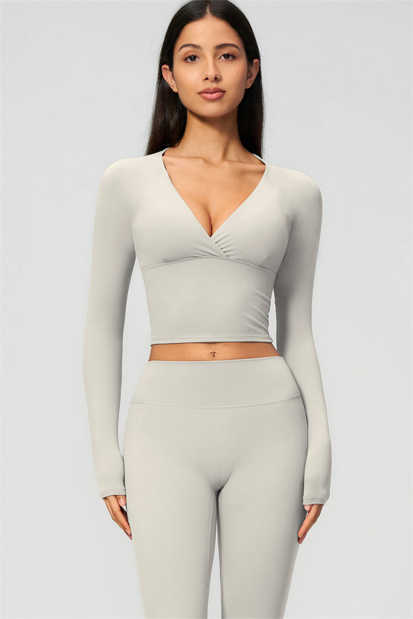The Lox Long Sleeve Crop top Leggings 2-Piece Set