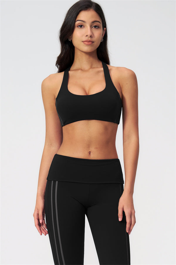 The Evoke Racerback Sports Bra Capri Leggings 2-Piece Set