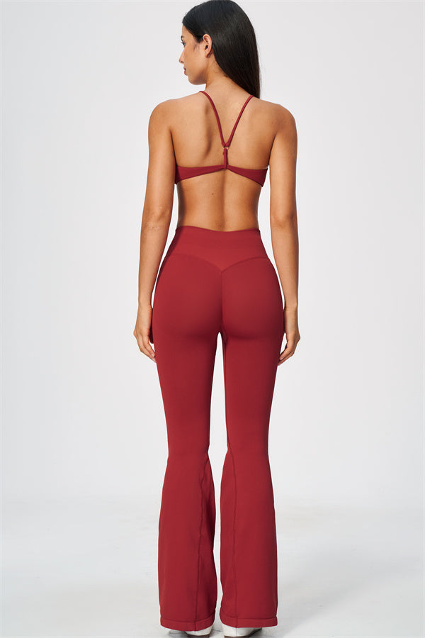 The Wanderlust Sports Bra Flared Leggings 2-Piece Set