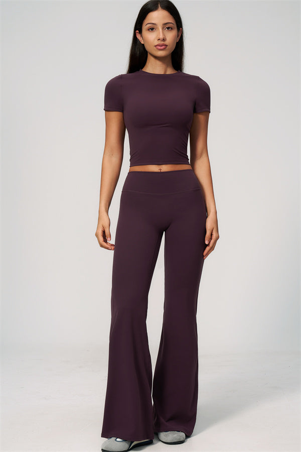 The Zura T-shirt Flared Leggings 2-Piece Set
