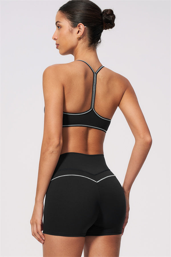 The RebelFit Sports Bra Sculpt Shorts 2-Piece Set
