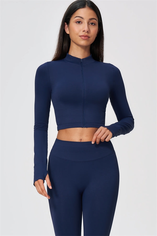 The Wanderlust Cropped Jacket Leggings 2-Piece Set