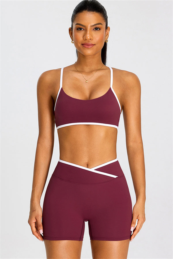 The Dwell Sports Bra Shorts 2-Piece Set