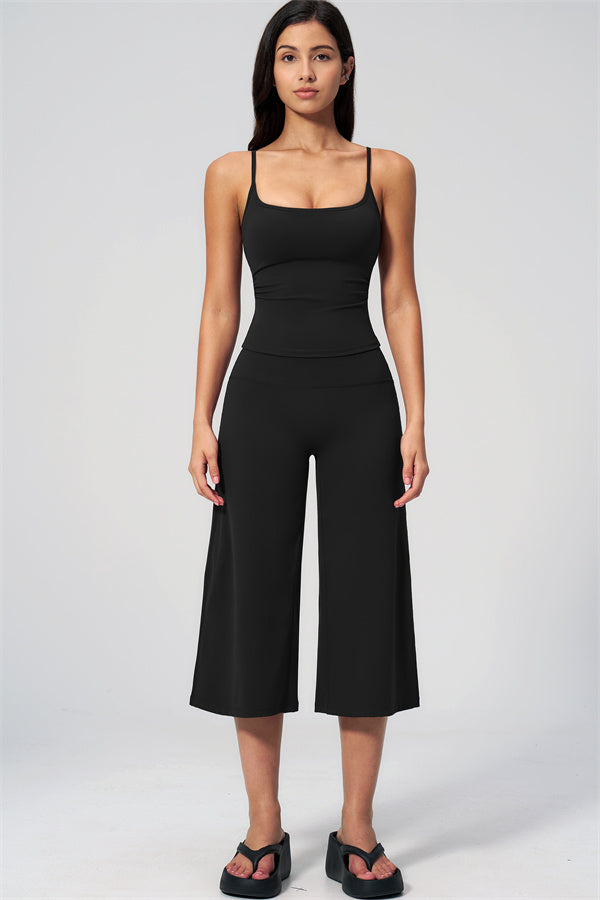 The Nexus Tank Top Wide-Leg Crop 2-Piece Set