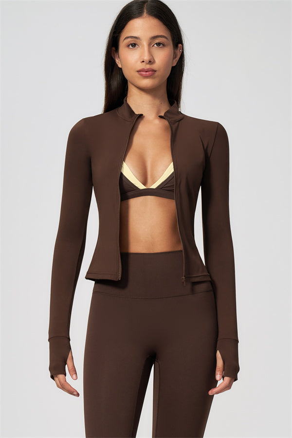 The New Seraphine Jacket Sports Bra Leggings 3-Piece Set