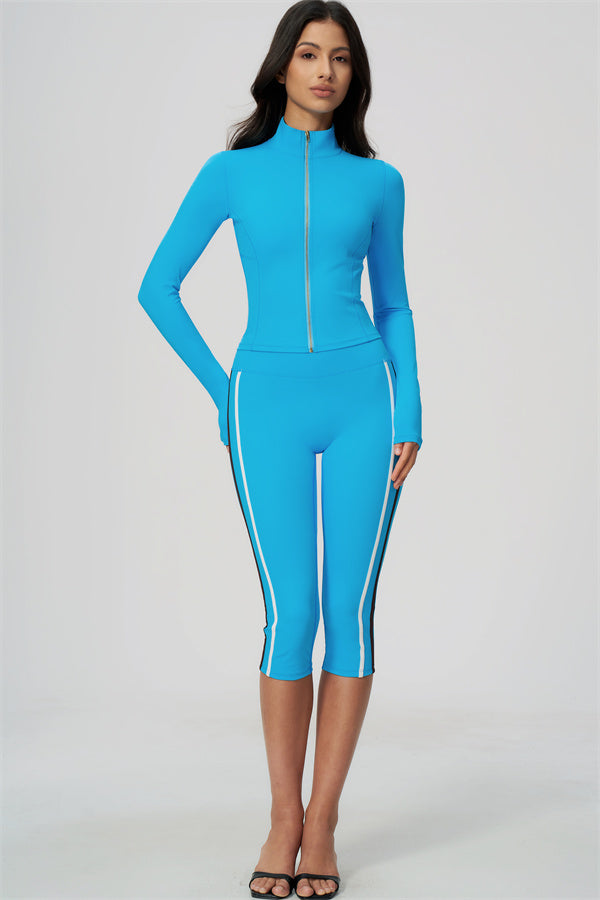 The Chisel Jacket Capri Leggings 2-Piece Set