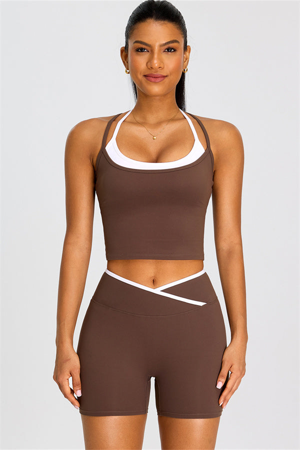 The Dwell Crop Top Shorts 2-Piece Set