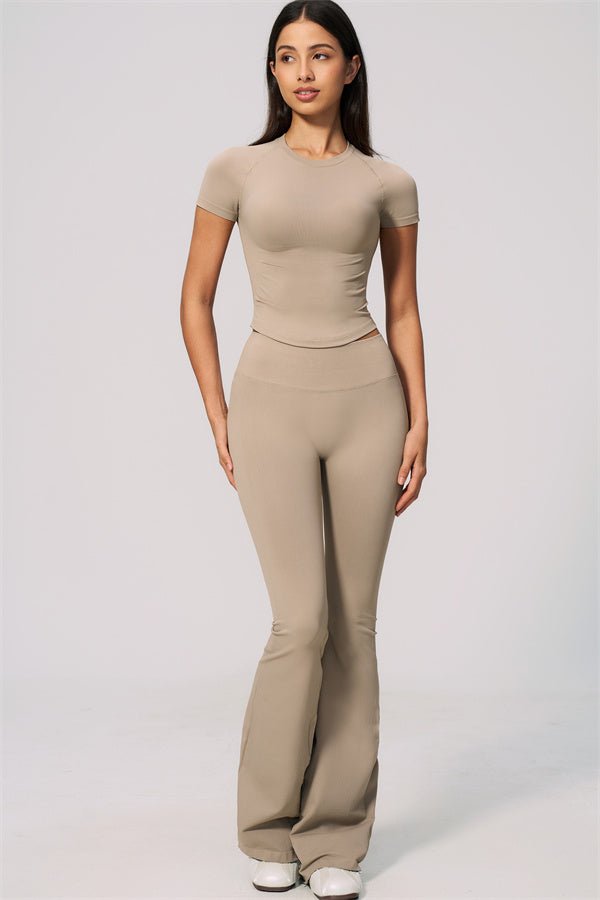 The Velvetine T-shirt Flared Leggings 2-Piece Set