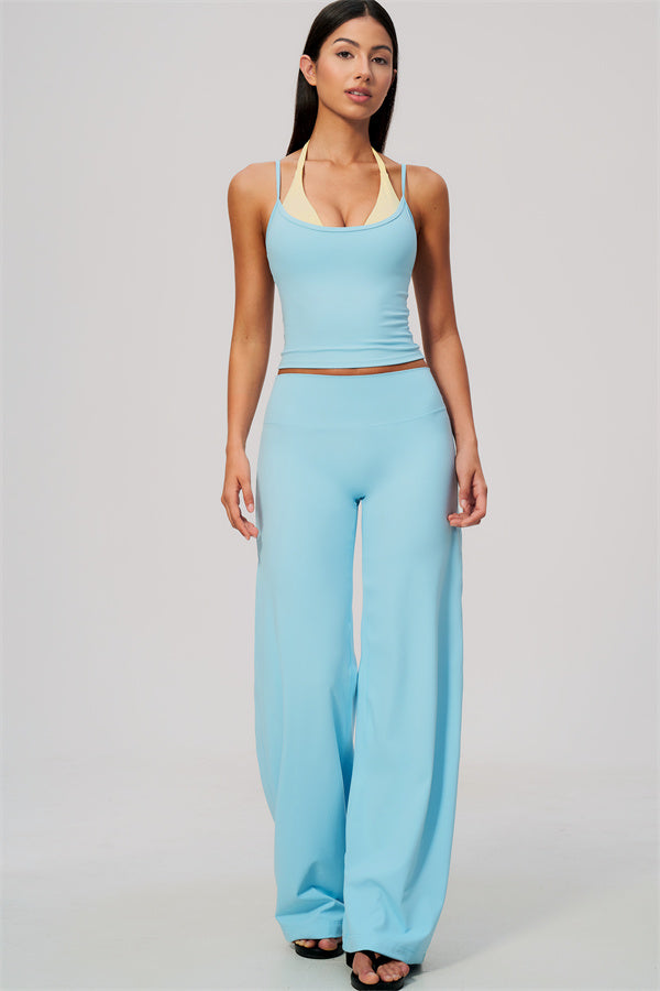 The Cascade Tank Top Straight Leg Pants 2-Piece Set
