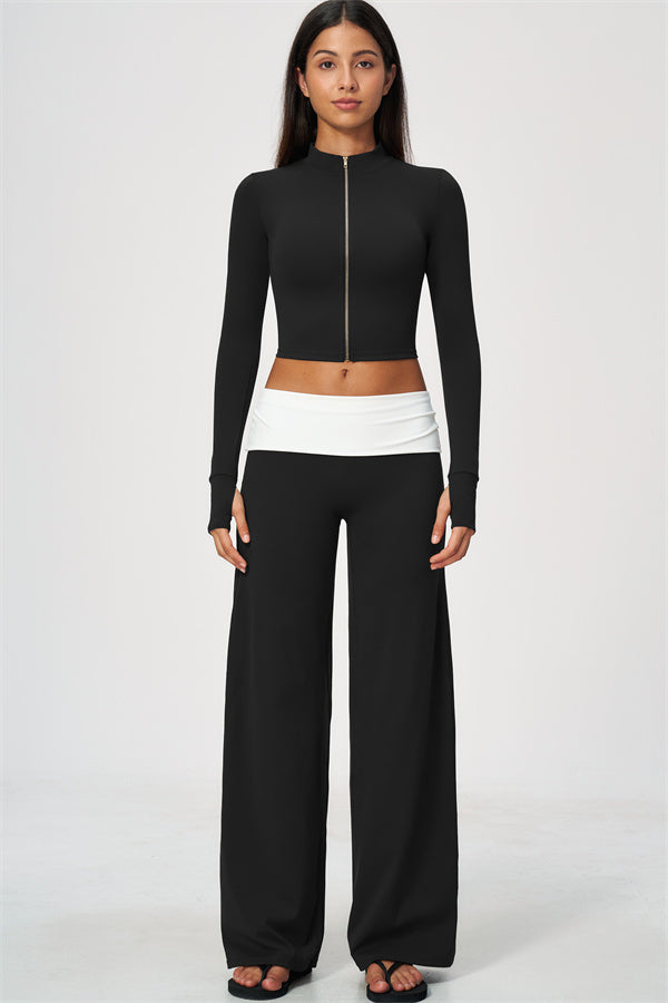 The Joyous Jacket Straight Leg Pants 2-Piece Set