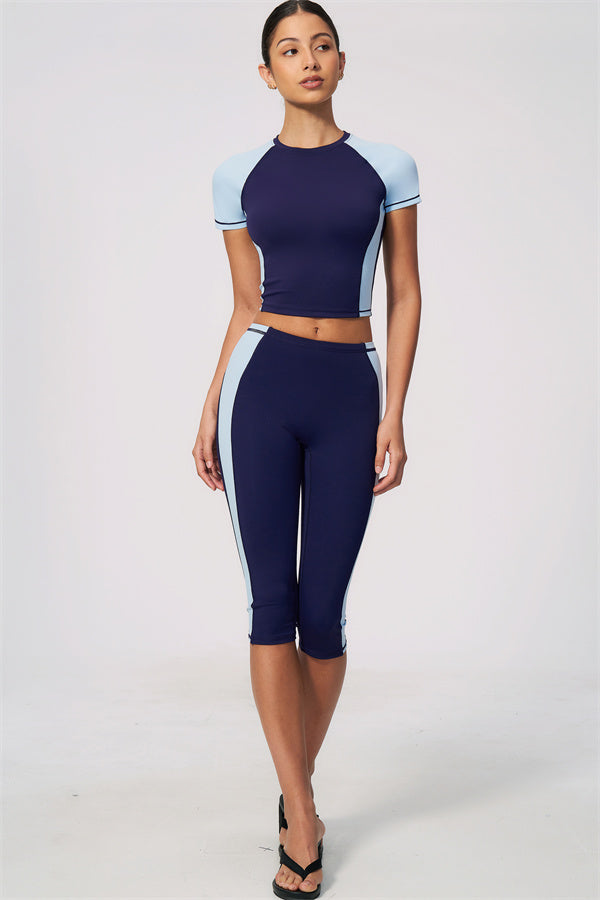 The Sandstone T-shirt Capri Leggings 2-Piece Set