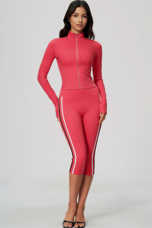 The Chisel Jacket Capri Leggings 2-Piece Set