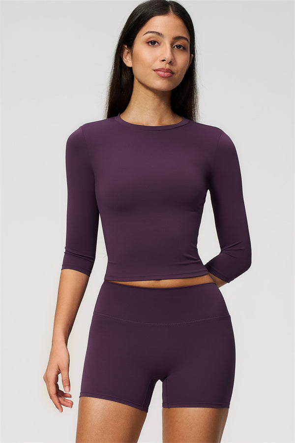 The Natalia Half-Sleeve Top Shorts 2-Piece Set